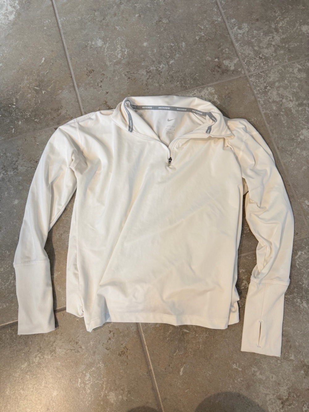 Nike Off-White Dri-FIT Running Quarter-Zip Pullover